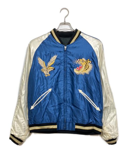 TAILOR TOYO（テーラー東洋）TAILOR TOYO (テーラー東洋) Late 1950s Style Acetate Souvenir Jacket “WHITE TIGER”×“GOLD DRAGON” ブラック サイズ:Mの古着・服飾アイテム
