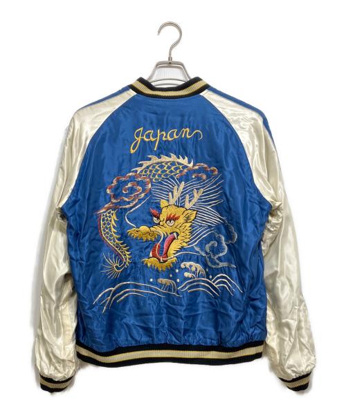 TAILOR TOYO（テーラー東洋）TAILOR TOYO (テーラー東洋) Late 1950s Style Acetate Souvenir Jacket “WHITE TIGER”×“GOLD DRAGON” ブラック サイズ:Mの古着・服飾アイテム