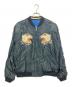 TAILOR TOYO（テーラー東洋）の古着「Late 1950s Style Acetate Souvenir Jacket “WHITE TIGER”×“GOLD DRAGON”」｜ブラック