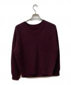 ABYTSエーバイティーエス）の古着「WOOL V-NECK KNIT」｜ボルドー