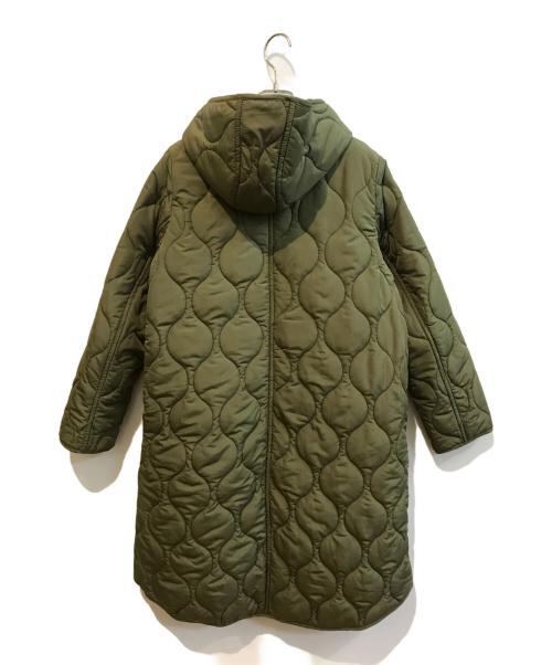 Emma Taylor（エマテイラー）Emma Taylor (エマテイラー) 美シルエット3wayキルティングフードコート オリーブ サイズ:38の古着・服飾アイテム