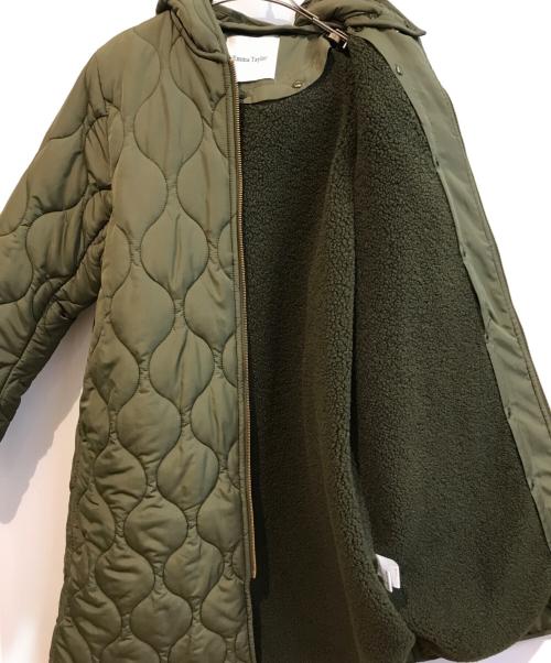 Emma Taylor（エマテイラー）Emma Taylor (エマテイラー) 美シルエット3wayキルティングフードコート オリーブ サイズ:38の古着・服飾アイテム