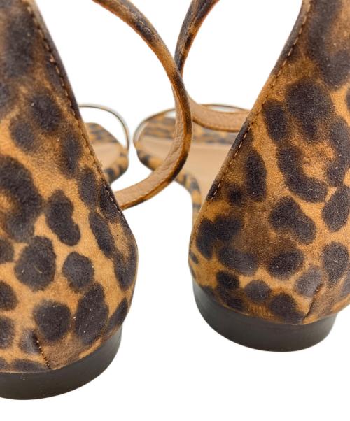 Brenta（ブレンタ）Brenta (ブレンタ) オパード柄フラットサンダル ブラウン サイズ:SIZE 36 1/2の古着・服飾アイテム