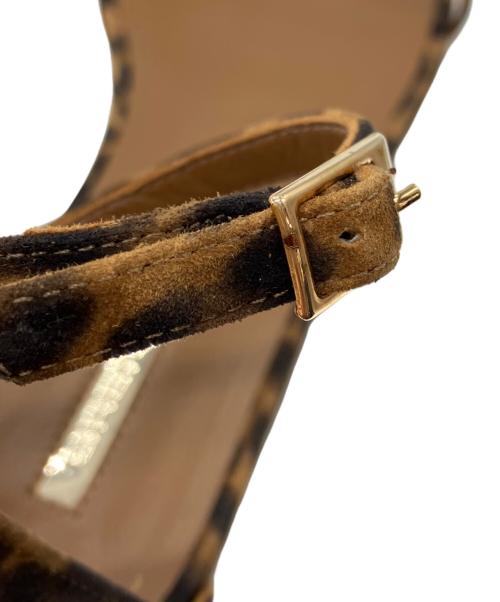 Brenta（ブレンタ）Brenta (ブレンタ) オパード柄フラットサンダル ブラウン サイズ:SIZE 36 1/2の古着・服飾アイテム