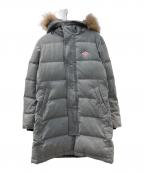 DANTONダントン）の古着「ラクーンファーダウンコート」｜グレー