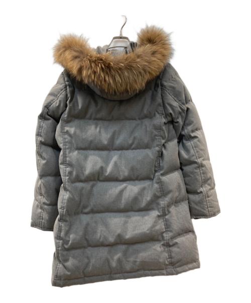 DANTON（ダントン）DANTON (ダントン) ラクーンファーダウンコート グレー サイズ:38の古着・服飾アイテム