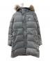 DANTON（ダントン）の古着「ラクーンファーダウンコート」｜グレー
