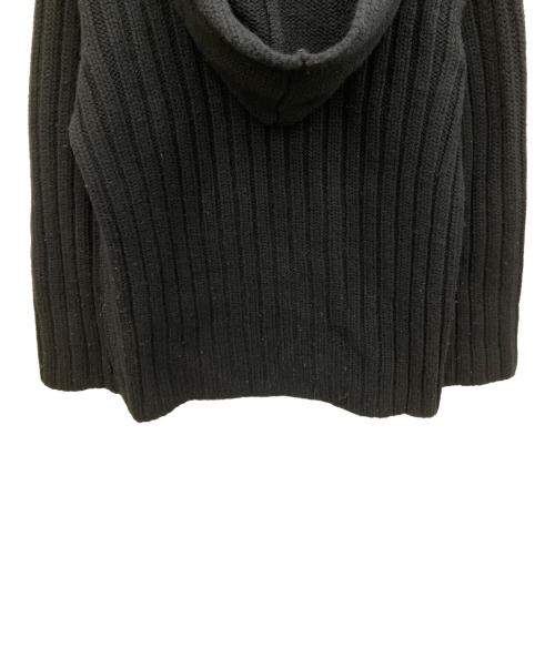 Jean Paul GAULTIER MAILLE HOMME（ジーンポール）Jean Paul GAULTIER MAILLE HOMME (ジーンポール) ニットパーカー ブラック サイズ:48の古着・服飾アイテム