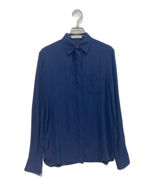 Chloe（クロエ）Chloe (クロエ) シルクシャツ ネイビー サイズ:34の古着・服飾アイテム