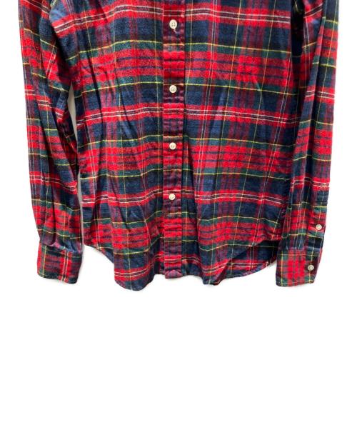 RALPH LAUREN（ラルフローレン）RALPH LAUREN (ラルフローレン) チェックボタンダウンシャツ レッド サイズ:XSの古着・服飾アイテム
