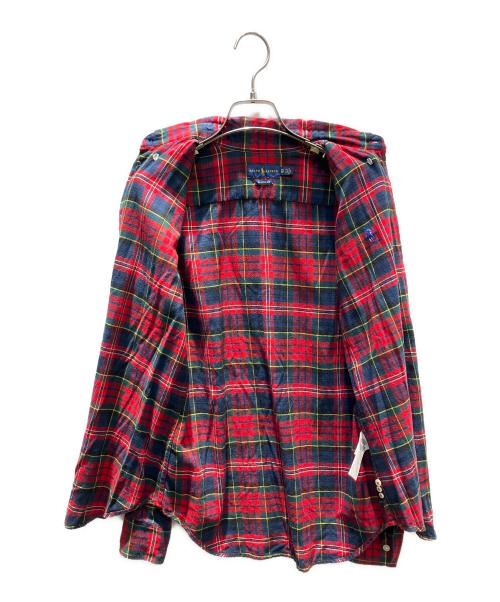 RALPH LAUREN（ラルフローレン）RALPH LAUREN (ラルフローレン) チェックボタンダウンシャツ レッド サイズ:XSの古着・服飾アイテム