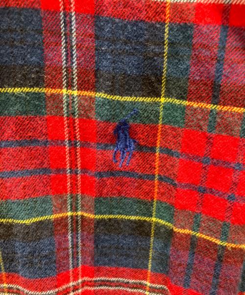 RALPH LAUREN（ラルフローレン）RALPH LAUREN (ラルフローレン) チェックボタンダウンシャツ レッド サイズ:XSの古着・服飾アイテム