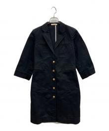 CELINE（セリーヌ）の古着「フィービー期　七分袖コート」｜ブラック