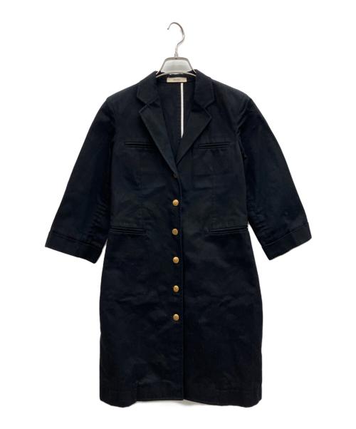 CELINE（セリーヌ）CELINE (セリーヌ) フィービー期　七分袖コート ブラック サイズ:34の古着・服飾アイテム