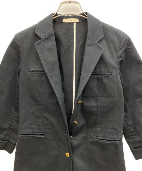 CELINE（セリーヌ）CELINE (セリーヌ) フィービー期　七分袖コート ブラック サイズ:34の古着・服飾アイテム