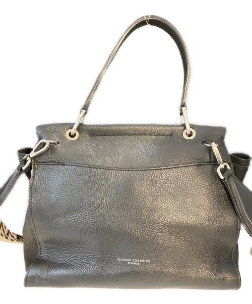 GIANNI CHIARINI（ジャンニ キアリーニ）GIANNI CHIARINI (ジャンニ キアリーニ) 2WAYショルダーバッグ ブラックの古着・服飾アイテム