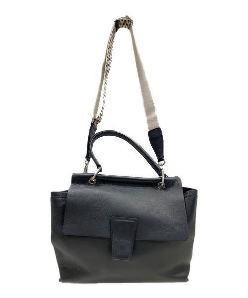 GIANNI CHIARINI（ジャンニ キアリーニ）GIANNI CHIARINI (ジャンニ キアリーニ) 2WAYショルダーバッグ ブラックの古着・服飾アイテム