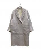 aquagirlアクアガール）の古着「テーラーリバーコート」｜ラベンダー