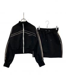 REDYAZEL（レディアゼル）の古着「トラックジャケット+ミニスカSET-UP　02-2524300096」｜ブラック