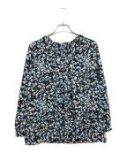 theory luxeセオリーリュクス）の古着「総柄ブラウス」｜ブラック
