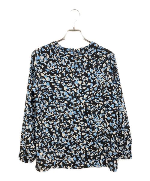 theory luxe（セオリーリュクス）theory luxe (セオリーリュクス) 総柄ブラウス ブラック サイズ:SIZE32の古着・服飾アイテム