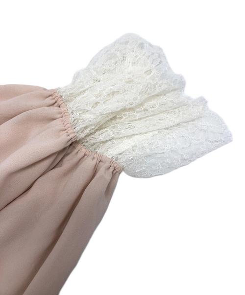 ANAYI（アナイ）ANAYI (アナイ) ジョーゼットレーススリーブ ブラウス ピンク サイズ:36 未使用品の古着・服飾アイテム
