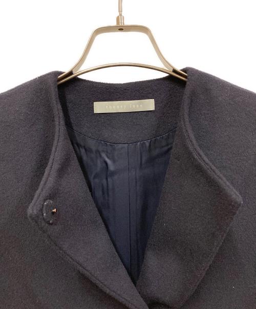 theory luxe（セオリーリュクス）theory luxe (セオリーリュクス) ノーカラーコート ネイビー サイズ:SIZE 32の古着・服飾アイテム