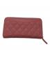 CHANEL (シャネル) キャビアスキンラウンドファスナー財布 ピンク サイズ:-：50000円