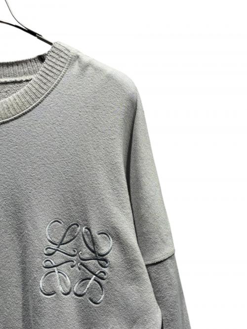 LOEWE（ロエベ）LOEWE (ロエベ) アナグラム オーバーサイズニット グレー サイズ:Mの古着・服飾アイテム