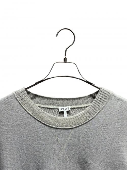 LOEWE（ロエベ）LOEWE (ロエベ) アナグラム オーバーサイズニット グレー サイズ:Mの古着・服飾アイテム