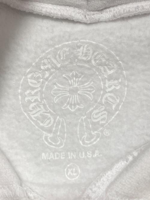 CHROME HEARTS（クロムハーツ）CHROME HEARTS (クロムハーツ) Purple Glitter Horseshoe Hoodie ホワイト サイズ:XLの古着・服飾アイテム