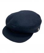 HERMESエルメス）の古着「ダニ ウールキャスケット」｜ネイビー