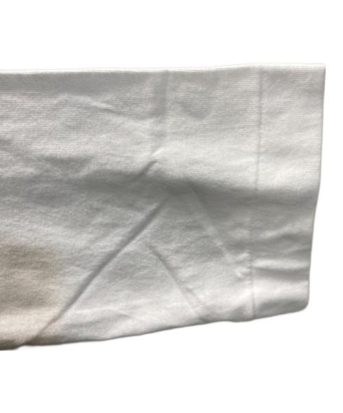 PLAY COMME des GARCONS（プレイコムデギャルソン）PLAY COMME des GARCONS (プレイコムデギャルソン) エンブレム ロングスリーブTシャツ ホワイト サイズ:SIZE L 未使用品の古着・服飾アイテム