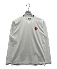 PLAY COMME des GARCONS（プレイコムデギャルソン）の古着「エンブレム ロングスリーブTシャツ」｜ホワイト