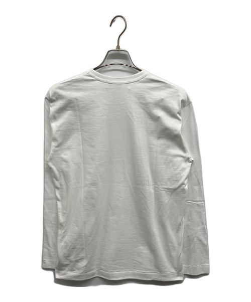 PLAY COMME des GARCONS（プレイコムデギャルソン）PLAY COMME des GARCONS (プレイコムデギャルソン) エンブレム ロングスリーブTシャツ ホワイト サイズ:L 未使用品の古着・服飾アイテム