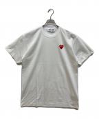 PLAY COMME des GARCONSプレイコムデギャルソン）の古着「エンブレム Tシャツ」｜ホワイト