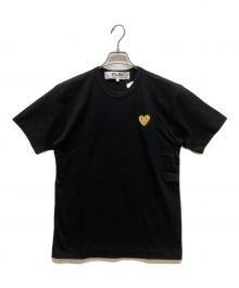 PLAY COMME des GARCONS（プレイコムデギャルソン）の古着「ゴールドエンブレムTシャツ」｜ブラック
