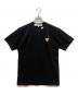 PLAY COMME des GARCONS（プレイコムデギャルソン）の古着「ゴールドエンブレムTシャツ」｜ブラック