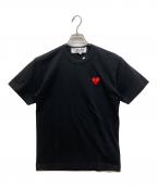 PLAY COMME des GARCONSプレイコムデギャルソン）の古着「エンブレム Tシャツ」｜ブラック