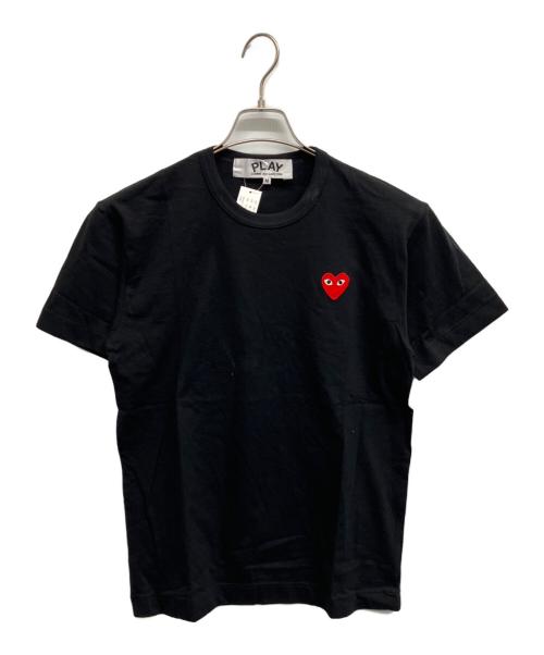 PLAY COMME des GARCONS（プレイコムデギャルソン）PLAY COMME des GARCONS (プレイコムデギャルソン) エンブレム Tシャツ ブラック サイズ:Mの古着・服飾アイテム