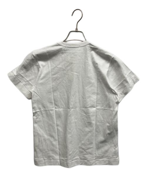 PLAY COMME des GARCONS（プレイコムデギャルソン）PLAY COMME des GARCONS (プレイコムデギャルソン) エンブレム Tシャツ ホワイト サイズ:L 未使用品の古着・服飾アイテム