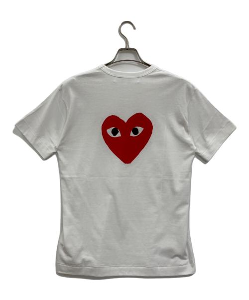 PLAY COMME des GARCONS（プレイコムデギャルソン）PLAY COMME des GARCONS (プレイコムデギャルソン) エンブレム Tシャツ ホワイト サイズ:Mの古着・服飾アイテム