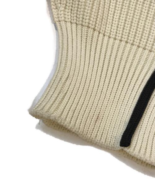 Adam et Rope（アダム エ ロペ）Adam et Rope (アダム エ ロペ) ラインニットカーディガン ベージュ サイズ:Freeの古着・服飾アイテム