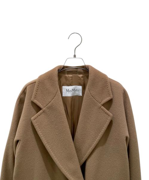 MaxMara（マックスマーラ）MaxMara (マックスマーラ) ウールカシミヤダブルコート ベージュ サイズ:38の古着・服飾アイテム