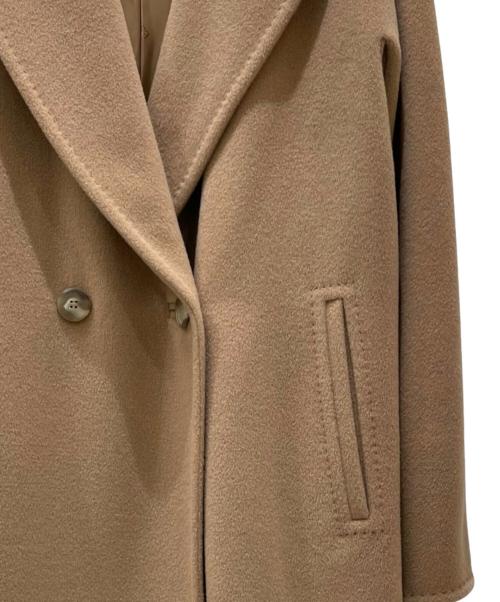 MaxMara（マックスマーラ）MaxMara (マックスマーラ) ウールカシミヤダブルコート ベージュ サイズ:38の古着・服飾アイテム
