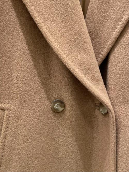MaxMara（マックスマーラ）MaxMara (マックスマーラ) ウールカシミヤダブルコート ベージュ サイズ:38の古着・服飾アイテム
