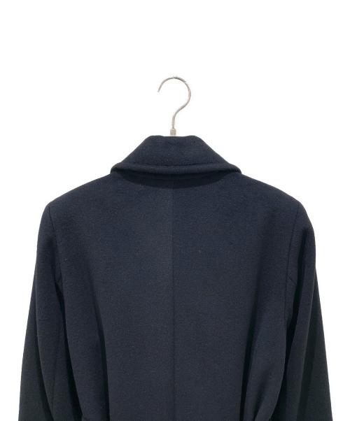 MaxMara（マックスマーラ）MaxMara (マックスマーラ) アンゴラウールベルテッドコート ブラック サイズ:40の古着・服飾アイテム