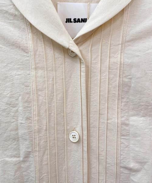 JIL SANDER（ジルサンダー）JIL SANDER (ジルサンダー) シャツワンピース ナチュラル サイズ:36の古着・服飾アイテム