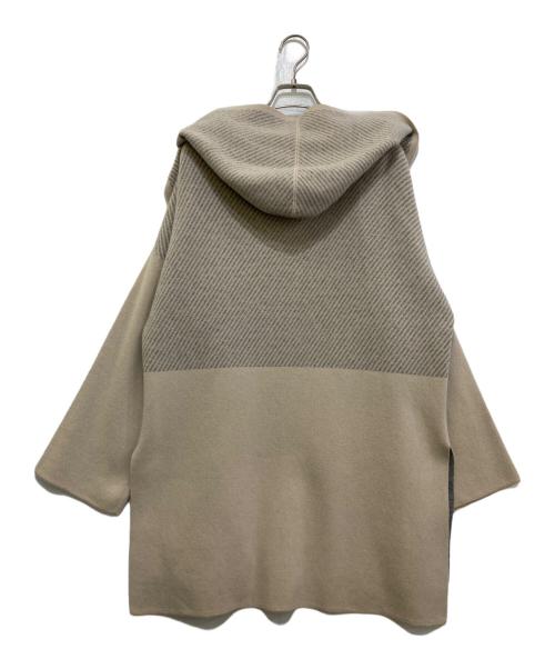Max Mara Studio（マックスマーラ ストゥディオ）Max Mara Studio (マックスマーラ ストゥディオ) カシミヤ混フーディニットコート ベージュ サイズ:SMの古着・服飾アイテム