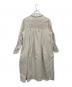 JIL SANDER (ジルサンダー) 22AW ステッチギャザーリネンワンピース アイボリー サイズ:SIZE 32：35000円